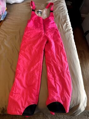 Vintage 80s 90s Colorado Classics HotPink Ski Bib Retro Snow Suit Pants Overalls